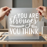 Stronger Than You Think Aesthetic Ready to Press DTF Transfer for Dtf