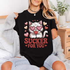 Sucker You Cat Valentine Valentine Mom Ready to Press DTF Transfer for Dtf