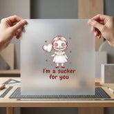 Sucker You Creepy Doll Halloween Valentine Ready to Press DTF Transfer for Dtf