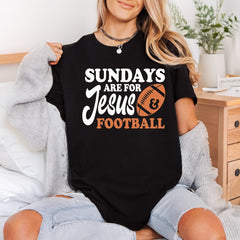 Sundays Jesus Football Retro Christian Faith Ready to Press DTF Transfer for Dtf
