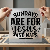 Sundays Jesus Naps Faith Christian Faith Ready to Press DTF Transfer for Dtf