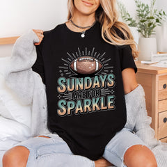 Sundays Sparkle Football Diy Fitness Ready to Press DTF Transfer for Dtf