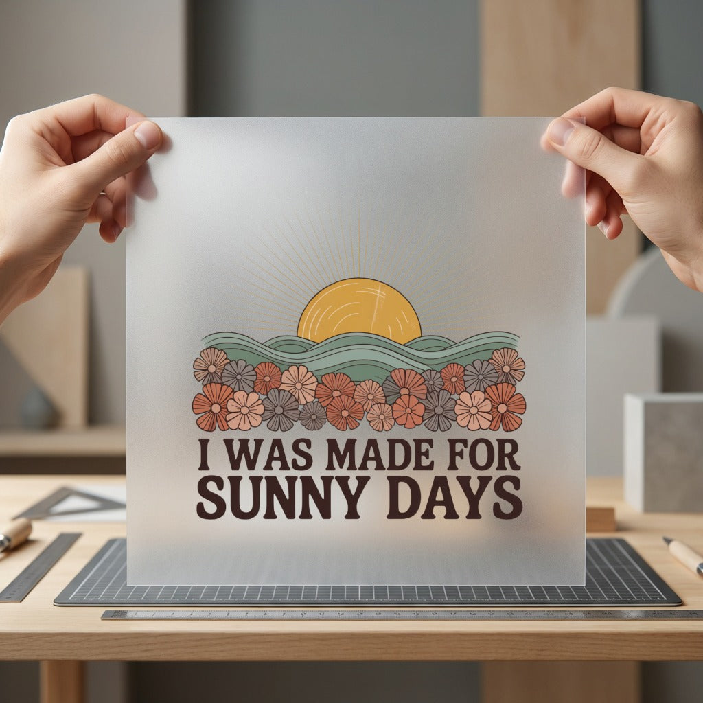 Sunny Days Retro Sunset Vintage Retro Ready to Press DTF Transfer for Dtf