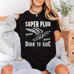 Super Plug Born Ride Usa Vintage Ready to Press DTF Transfer for Dtf