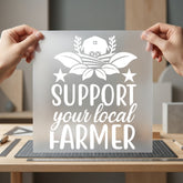 Support Local Farmer Farmhouse Usa Country Ready to Press DTF Transfer for Dtf