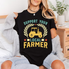 Support Local Farmer Retro Usa Vintage Ready to Press DTF Transfer for Dtf