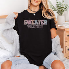 Sweater Weather Retro Cozy Vintage Retro Ready to Press DTF Transfer for Dtf
