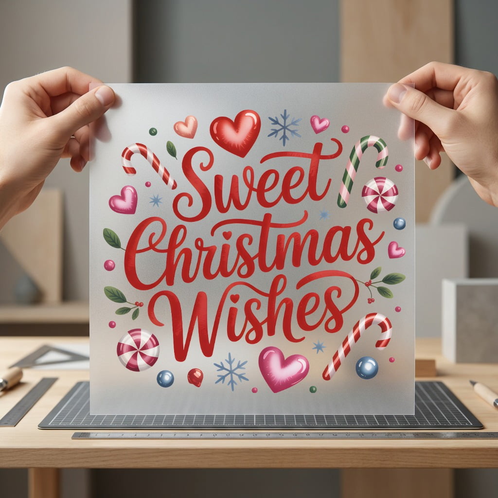 Sweet Christmas Wishes Festive Christmas Ready to Press DTF Transfer for Dtf