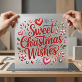 Sweet Christmas Wishes Festive Christmas Ready to Press DTF Transfer for Dtf