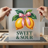 Sweet Sour Lemon Retro Aesthetic Ready to Press DTF Transfer for Dtf