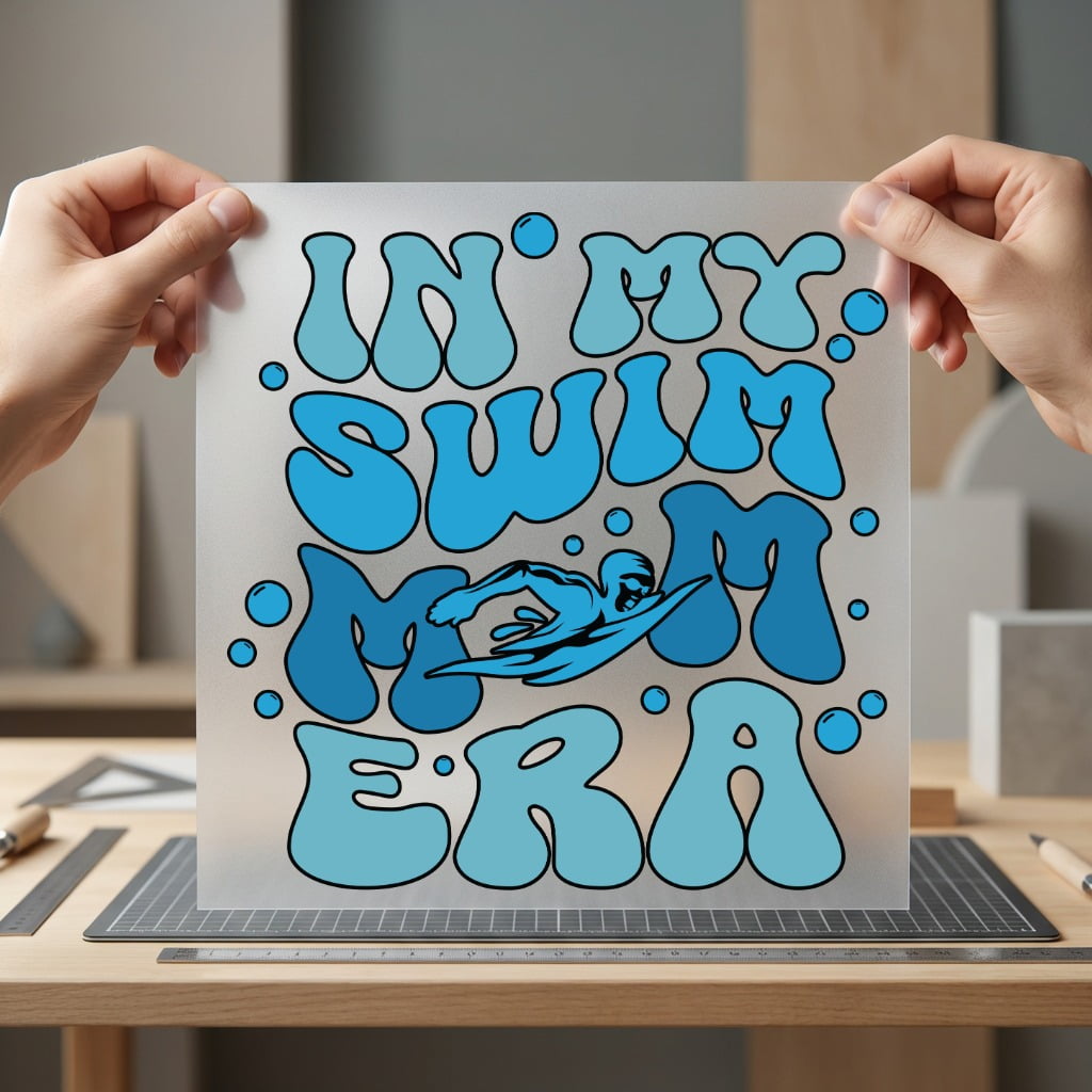 Swim Era Retro Bubble Mom Retro Ready to Press DTF Transfer for Dtf