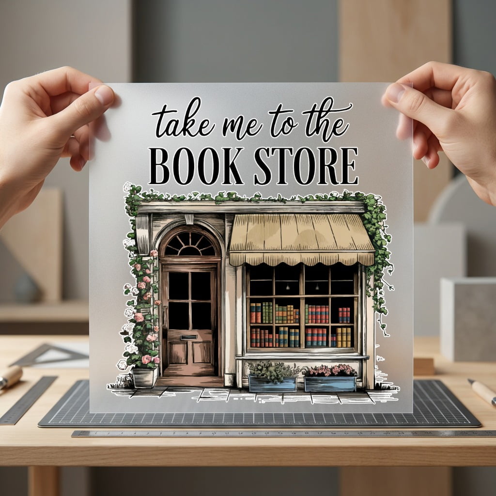 Take Book Store Cozy Vintage Retro Ready to Press DTF Transfer for Dtf