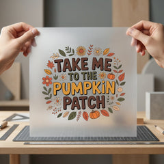 Take Pumpkin Patch Autumn Halloween Thanksgiving Ready to Press DTF Transfer for Dtf