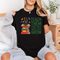 Teach Them Love Watch Teacher Ready to Press DTF Transfer for Dtf