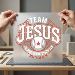 Team Jesus Make Disciples Christian Faith Ready to Press DTF Transfer for Dtf