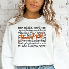 Thankful Hearts | Gratitude & Blessings Sweatshirt - Luckets.com