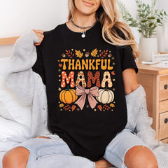 Thankful Mama Autumn Pumpkins Thanksgiving Autumn Ready to Press DTF Transfer for Dtf