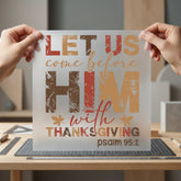 Thanksgiving Scripture Psalm Rustic Faith Bible Ready to Press DTF Transfer for Dtf