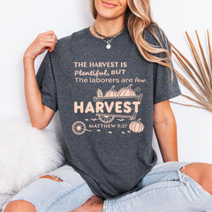 The Harvest Is Plentiful | Matthew 9:37 Faith Tee - Luckets.com