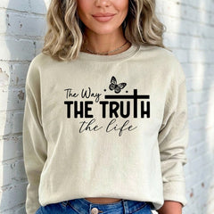 The Way, The Truth, The Life | Gospel & Affirmation Sweatshirt - Luckets.com