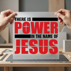 There Power Name Jesus Christian Faith Ready to Press DTF Transfer for Dtf