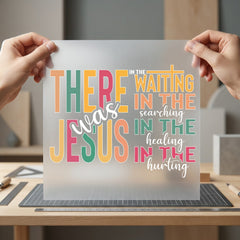 There Was Jesus Faith-inspired Christian Faith Ready to Press DTF Transfer for Dtf
