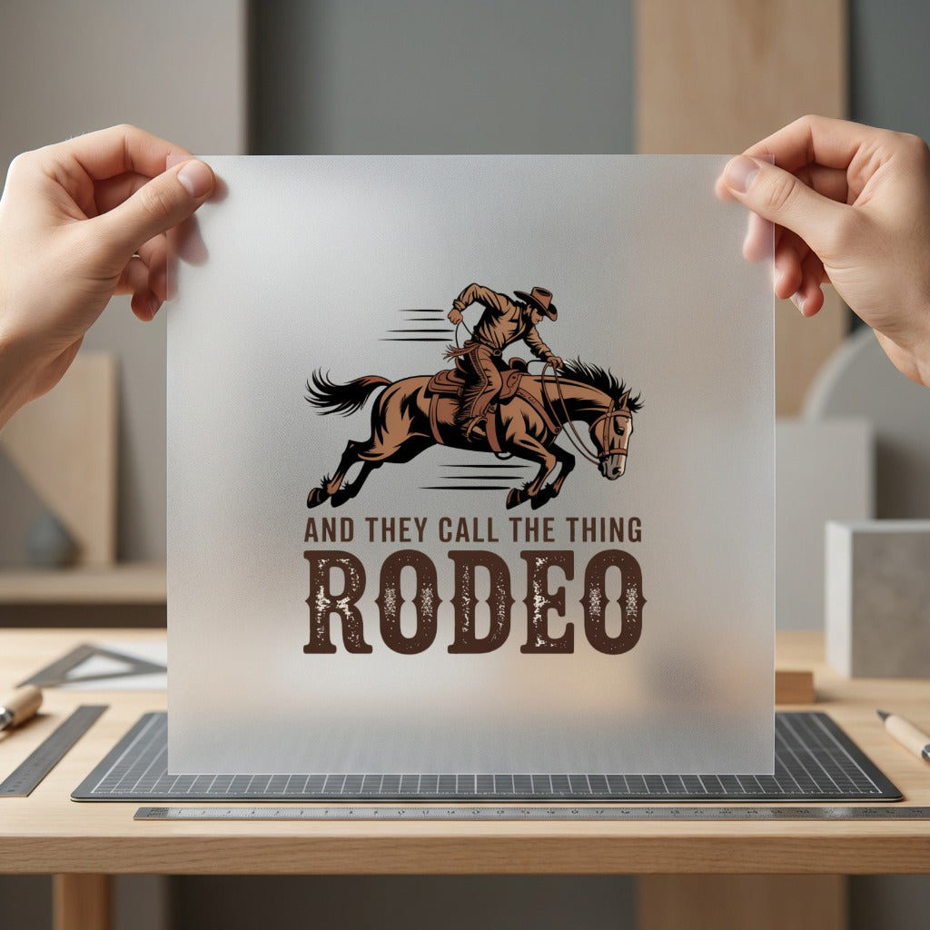 They Call Rodeo Western Usa Vintage Ready to Press DTF Transfer for Dtf