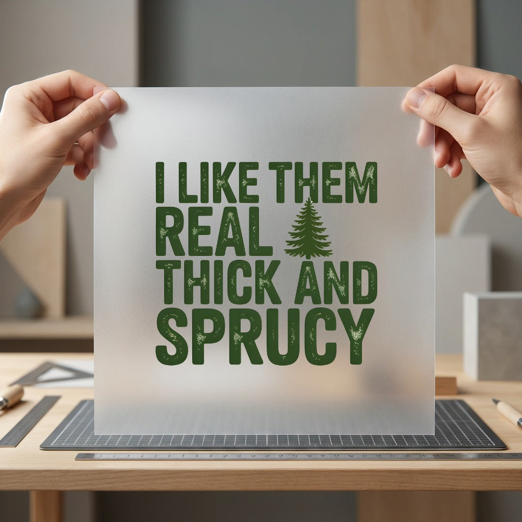 Thick Sprucy Humorous Diy Christmas Dad Ready to Press DTF Transfer for Dtf