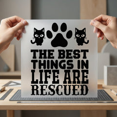 Things Life Rescued Pet Pet Ready to Press DTF Transfer for Dtf