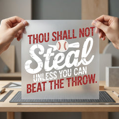 Thou Shall Not Steal Dad Grandpa Ready to Press DTF Transfer for Dtf