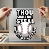 Thou Shall Not Steal Mom Funny Ready to Press DTF Transfer for Dtf