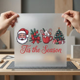 Tis Season Classic Christmas Christmas Winter Ready to Press DTF Transfer for Dtf