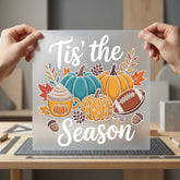 Tis Season Pumpkins Fall Halloween Thanksgiving Ready to Press DTF Transfer for Dtf