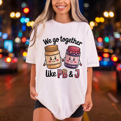 Together Like Food Diy Valentine Funny Ready to Press DTF Transfer for Dtf