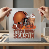 Touch Down Season Football Thanksgiving Fall Ready to Press DTF Transfer for Dtf