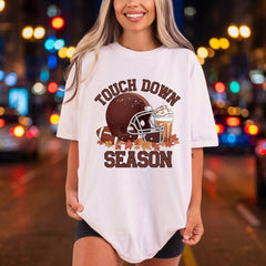 Touchdown Season Football Fall Thanksgiving Fall Ready to Press DTF Transfer for Dtf