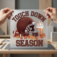 Touchdown Season Football Fall Thanksgiving Fall Ready to Press DTF Transfer for Dtf