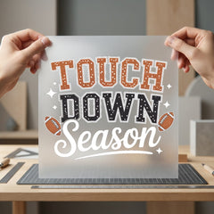Touchdown Season Football Game Mom Dad Ready to Press DTF Transfer for Dtf