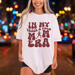 Track Field Mom Era Mom Retro Ready to Press DTF Transfer for Dtf
