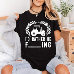 Tractor Farming Quote Humorous Usa Dad Ready to Press DTF Transfer for Dtf