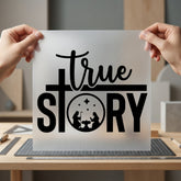 True Story Nativity Christian Christian Faith Ready to Press DTF Transfer for Dtf