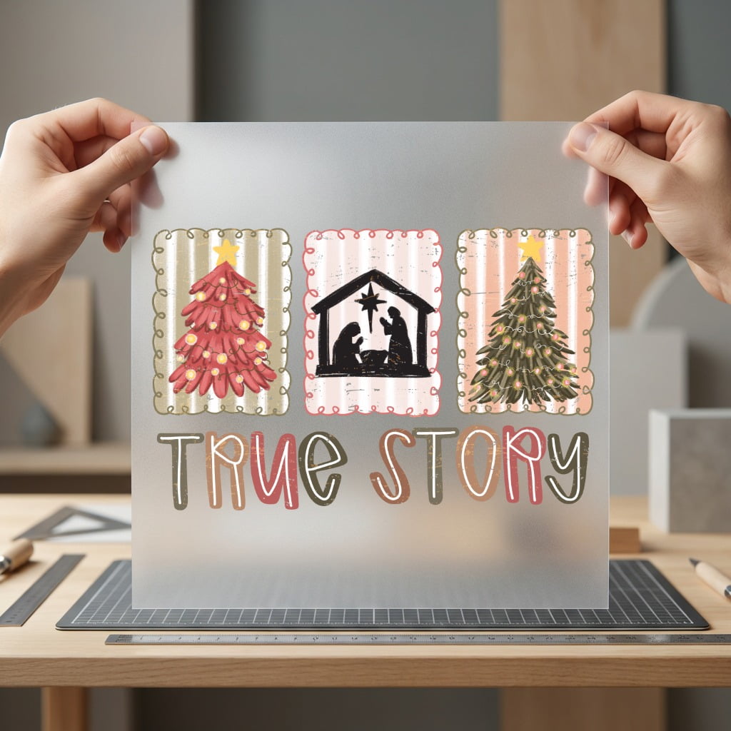 True Story Nativity Christmas Faith Christmas Ready to Press DTF Transfer for Dtf