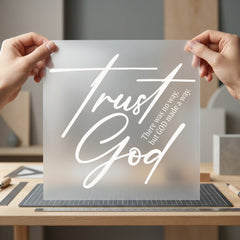 Trust God Scripture Faith-based Christian Faith Ready to Press DTF Transfer for Dtf