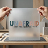 Unfraid Motivational Diy Christian Faith Ready to Press DTF Transfer for Dtf