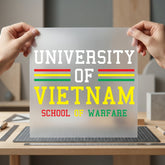 University Vietnam School Warfare Usa Veteran Ready to Press DTF Transfer for Dtf