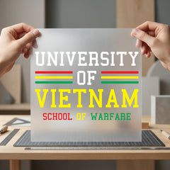 University Vietnam School Warfare Usa Veteran Ready to Press DTF Transfer for Dtf