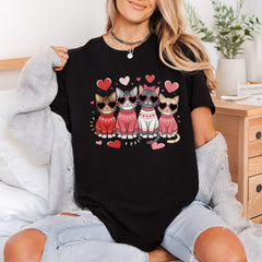 Valentine Cat Squad Pink Valentine Mom Ready to Press DTF Transfer for Dtf
