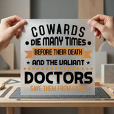 Valiant Doctors Appreciation Motivational Nurse Vintage Ready to Press DTF Transfer for Dtf