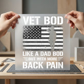 Vet Bod Like Dad Usa Veteran Ready to Press DTF Transfer for Dtf