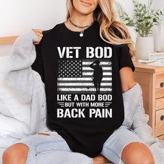 Vet Bod Like Dad Usa Veteran Ready to Press DTF Transfer for Dtf
